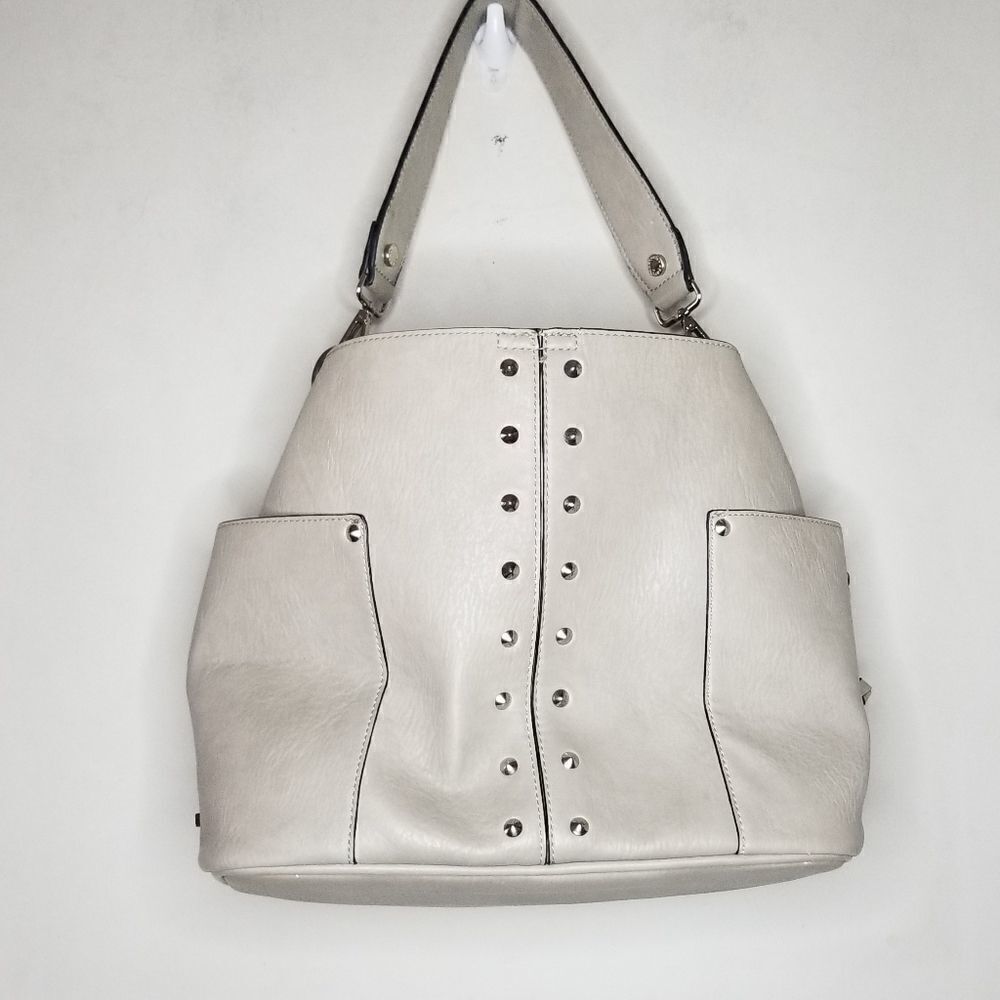 Steve Madden leather taupe color handbag